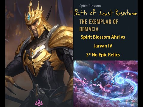 Spirit Blossom Ahri (3 star no epic) vs Jarvan IV - The Exemplar of Demacia - Legends of Runeterra