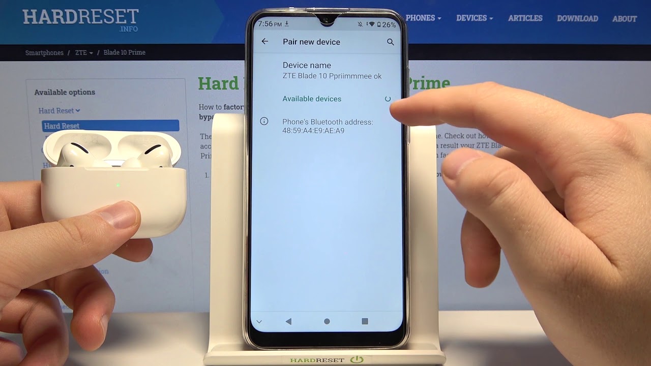 How to Connect Wireless Headphones to ZTE Blade 10 Prime – Set Up AirPods