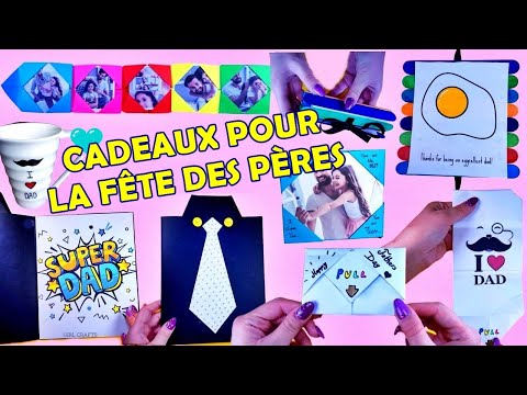 7 DIY - Carte de la fête des pères et idées de cadeaux dans la quarantaine - Artisanat du papier