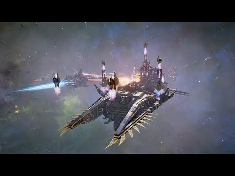 Space Marines (Dark Angels) vs Chaos! Rank 77 - Battlefleet Gothic Armada