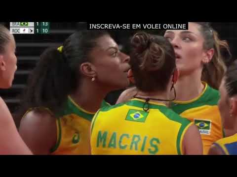 Brasil 3 x 1 Rússia Vôlei Feminino Jogo Eletrizante Olimpíadas Tóquio 04/08/2021