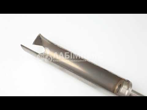 Бур - пробоотборник для грунта н/ж, наконечник 20 см, проба 250 г, высота 120 см, вес 2.5 кг, резиновые ручки - фото 1 - id-p801053981