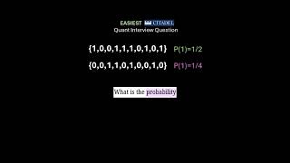 Easiest Citadel Quant Interview Question #quant