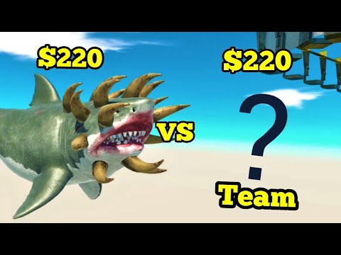 Mutant Megalodon VS Random TEam same price ARBS Animal revolt battle simulator