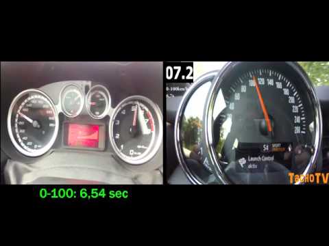 MiTo QV 195 hp vs 2015 Mini Cooper SD  170 hp 0-160 kmh