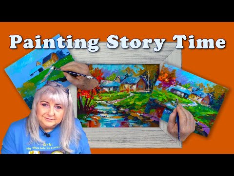 Acrylic Painting and Story Time - The Art Sherpa's French Stalker, 2001 & Our Trip to France