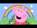 Peppa Pig Enjoys Chasing Rainbows on a Rainy Day