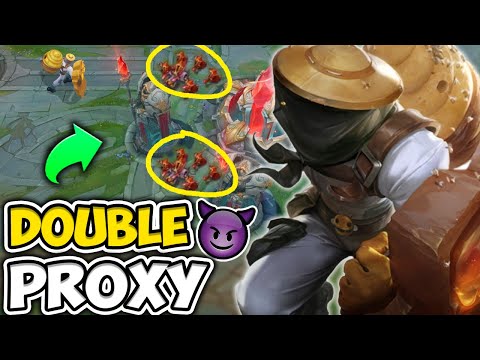 ATTEMPTING THE DOUBLE PROXY CS RECORD! (200 farm at 17 minutes) - League of Legends