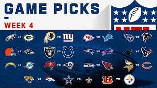 Week 4 NFL Game Picks!