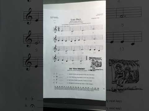 Music at the Piano #21c “Lazy Days” by Mayron Cole (Duet part)