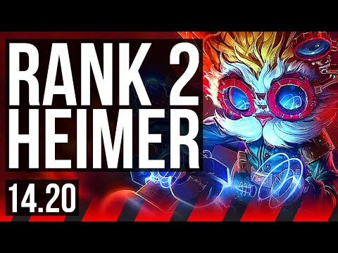 HEIMERDINGER vs PANTHEON (TOP) | Rank 2 Heimer, 11/2/6, Dominating | EUW Master | 14.20