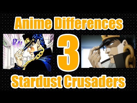 JoJo Anime & Manga Differences Part 3 - Stardust Crusaders