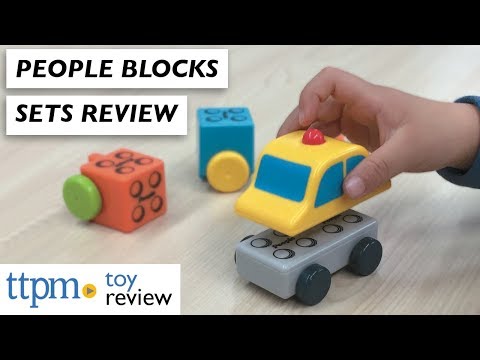 People Blocks Zoo Animals and Working Cars from People Toy Company