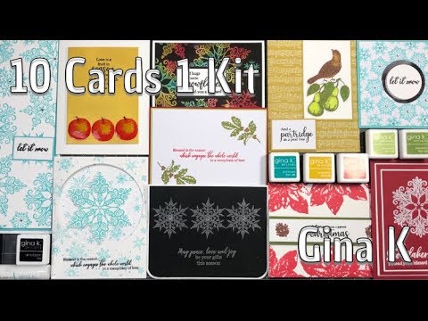 10 Cards One Kit - Gina K Fruit of the Season Stamp TV Card Kit