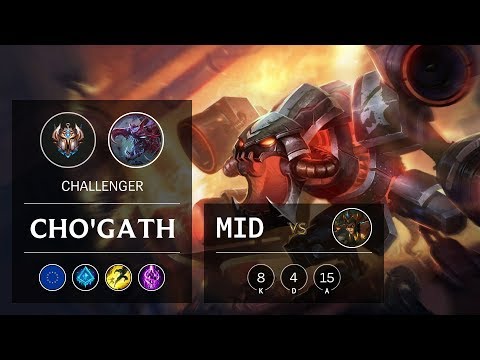 Cho'Gath Mid vs Cassiopeia - EUW Challenger Patch 9.24
