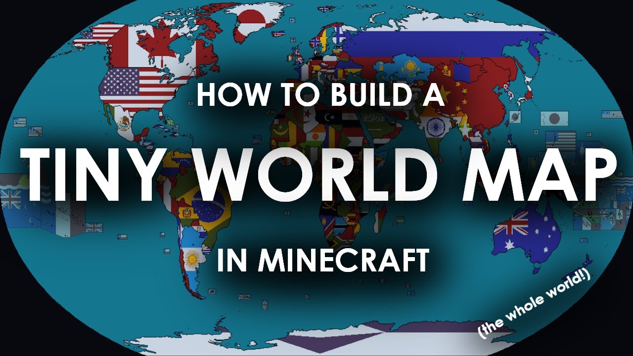 How to build a TINY WORLD MAP in Minecraft!