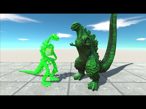 Modern Weapon War -Team Skeleton Godzilla Green VS MechaGodzilla 2021 + Shin Godzilla x Kong - ARBS