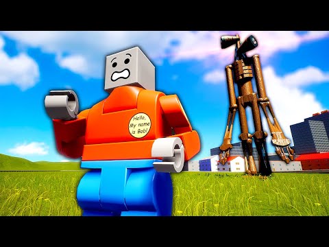 SIREN HEAD IS IN THE NEW UPDATE! - Brick Rigs Multiplayer Gameplay (Crashes)