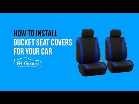 Front Bucket Seat Covers Installation for Sedan Truck and SUV- FH Group®