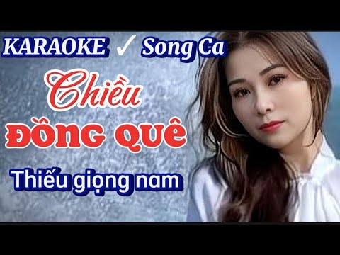 Chiều Đồng Quê - Karaoke Thiếu Giọng Nam - Song Ca Cùng Phương Thy - Beat Nhạc Sống 1990