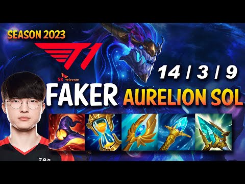 T1 Faker AURELION SOL vs TWISTED FATE Mid - KR Ranked