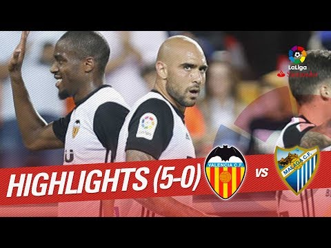 Resumen de Valencia CF vs Málaga CF (5-0)