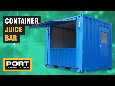 10ft Container Juice Bar - Port Shipping Containers
