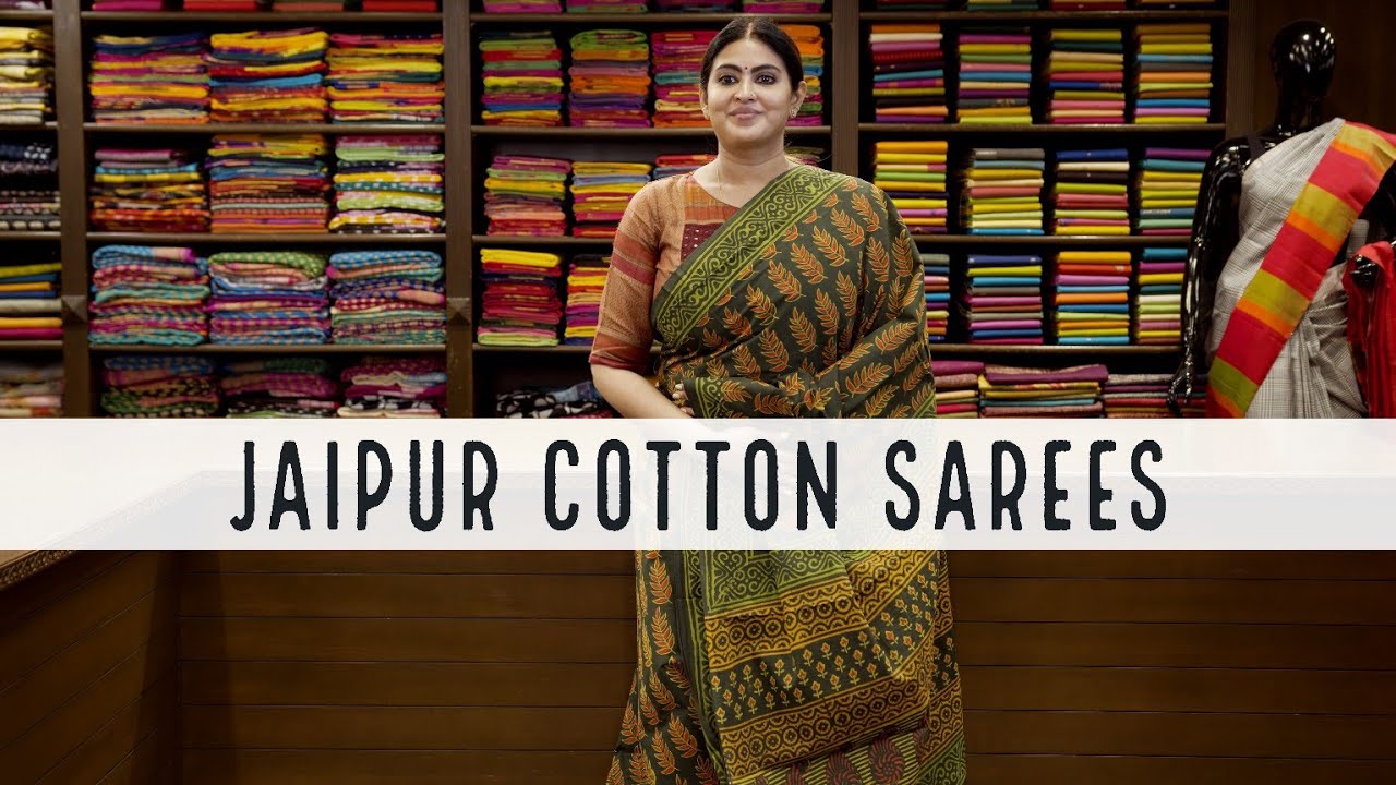 Watch video Jaipur Cotton Sarees | Suja Silks | Now Jaipur Cotton Sarees | Suja Silks |