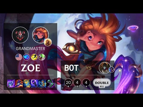 Zoe Bot vs Jhin - NA Grandmaster Patch 11.24