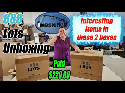 888 Lots Unboxing 2 Boxes of Very Interesting Items - What did I get? Paid $220.00 - Reselling