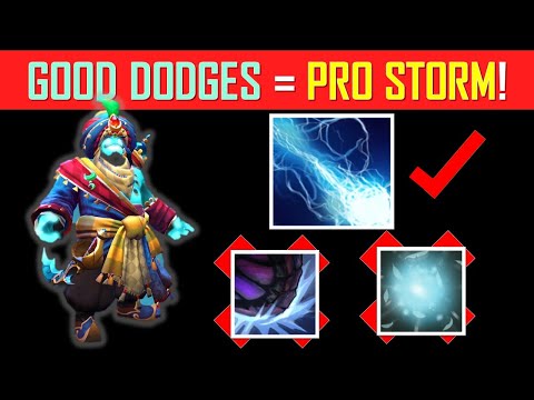 Storm Spirit vs Leshrac - Good Dodges = Pro Storm Spirit!