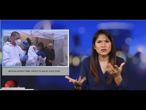 Vatican opens tomb, hopes to solve cold case (ASL - 7.11.19)