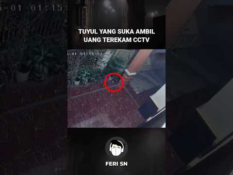 TUYUL YANG SUKA AMBIL UANG TEREKAM CCTV #penampakan #hantu #shorts