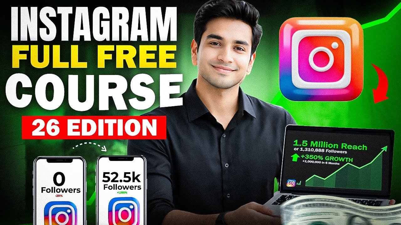 Instagram FREE Course 2026 🔥 Agency-Level Training to Grow Fast on Instagram