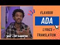 Flavour - Ada Ada (Lyrics + Translation)