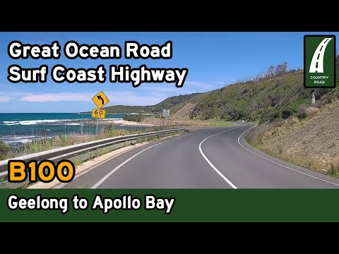 Australia's most scenic road! Driving the Great Ocean Road – Geelong to Apollo Bay [4K]