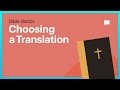 Choosing a Bible Translation