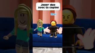 POV : tu lances un duo avec ta copine… et elle carry 💀🎮 #roblox#duo#couple#shorts
