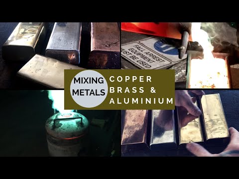 Melting Copper Brass & Aluminium Together - What will happen - Huge Gold Alloy Ingot