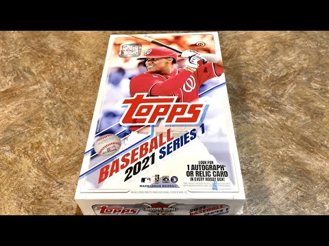 NEW RELEASE!  2021 TOPPS SERIES 1 HOBBY BOX OPENING!