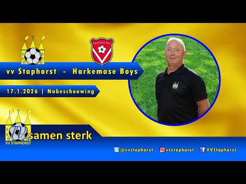 vv Staphorst - Harkemase Boys | 17.1.2026 |  Nabeschouwing