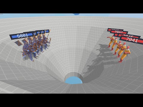 TABS ARENA 5v5 in SLIDE MAP ALL HIDDEN UNITS - Totally Accurate Battle Simulator TABS