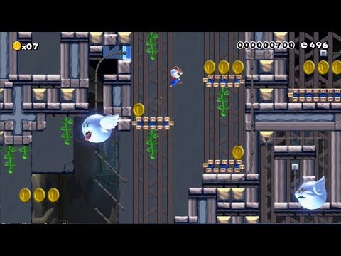 Super Mario Maker (2YMM)The Big Boo Spookysprint By ADR1 (Speedrun and World Record)