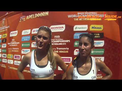 Humana-Paredes / Pischke CAN sad after losing vs. BRA
