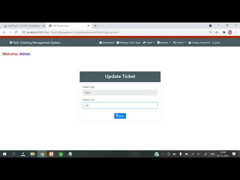 JSP Project || Park Ticketing Management System || JSP MYSQL Project