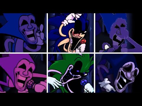 Friday Night Funkin' - Endless but everytime it's Sonic.EXE turn a Different Skin Mod is used