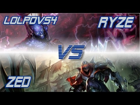Zed vs Ryze ( Solo top match )
