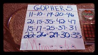 Nov11-19 Gopher 5 Prediction 💵💵💵💵