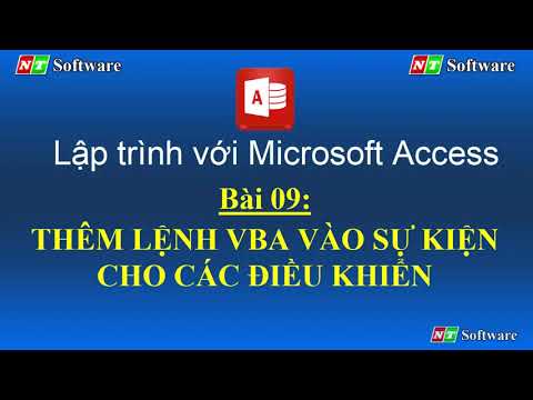 bai 09: them lenh vba vao su kien cho cac dieu khien - microsoft access vba