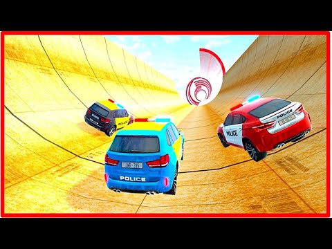 Impossible Police Car Stunts 2020 - Mega Ramp Police Car Racing | Best Android Gameplay